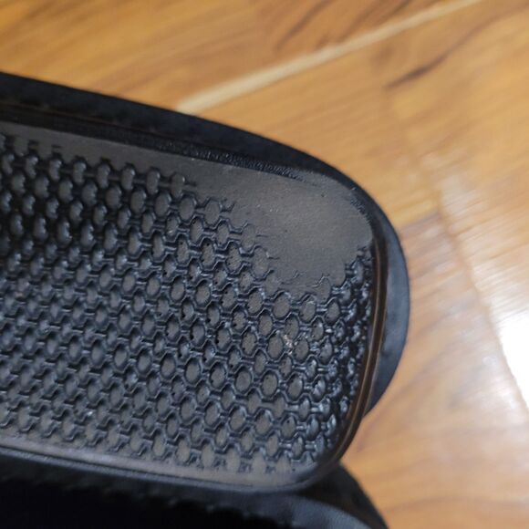 Alegria Brenna Bree Stroll Black Floral Embossed Rocker Suede Shoes 42 11.5 12 - Picture 6 of 8